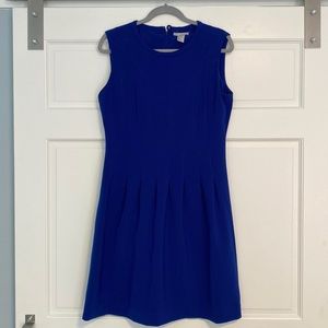 Blue high neck, zipper H&M back dress, size 12